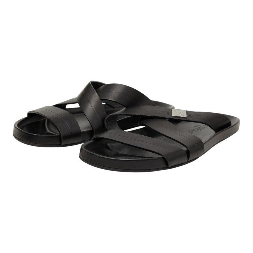 Louis Vuitton Pioneer Line Leather Sandals Black